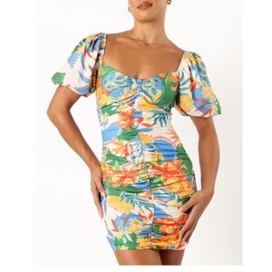 Petal and Pup Harriet Floral Puff Sleeve Mini Dress Malta Print - Size 6 - NWT
